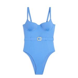 WeWoreWhat Danielle belted One Piece Swimsuit